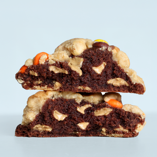 Peanut Butter Brownie Strumble Cookies